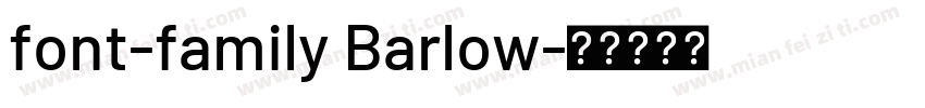 font-family Barlow字体转换